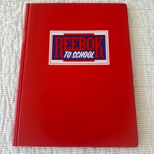 Vintage Reebok to School Folder Binder Red NEW Back to School 1980’s